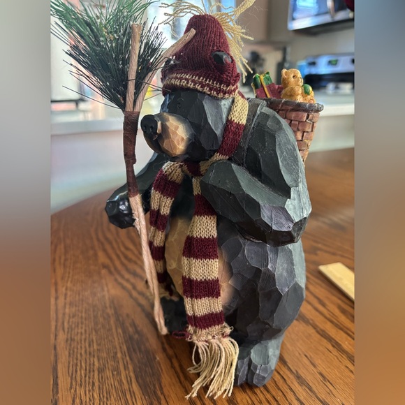 Holiday Bear with Scarf and Hat - Picture 2 of 3